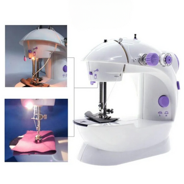 Portable Mini Dual-Speed Electric Sewing Machine with Foot Pedal & Accessory Kit