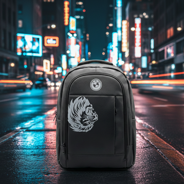 Black Faux Leather Backpack With BMW Logo Providing Durable Quality Stylish Design